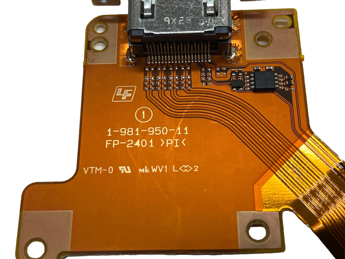 Sony HXR-MC88 HDMI Port Jack Circuit Board Replacement Part Genuine Sony