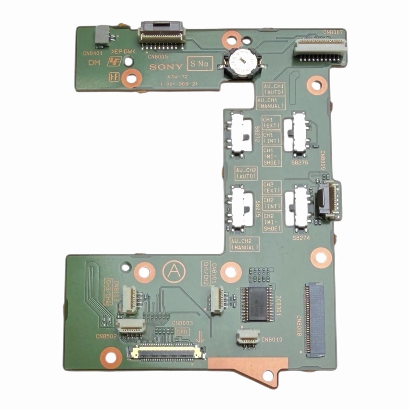 Sony FX9 Back Up Internal Battery Board KSW-72 Replacement Repair Part Genuine S